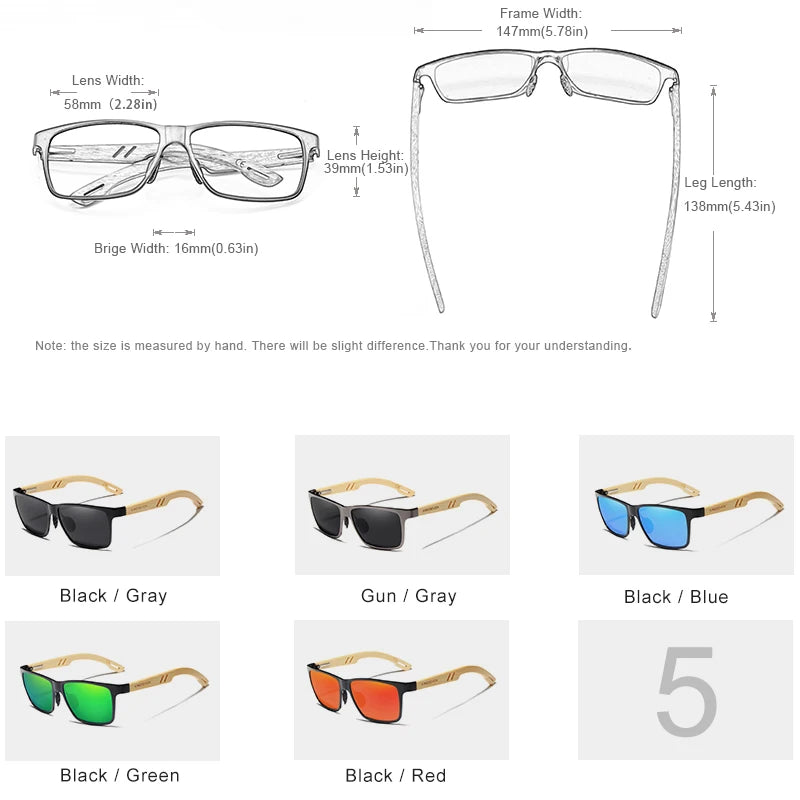 Handmade Sunglasses Men Polarized Eyewear