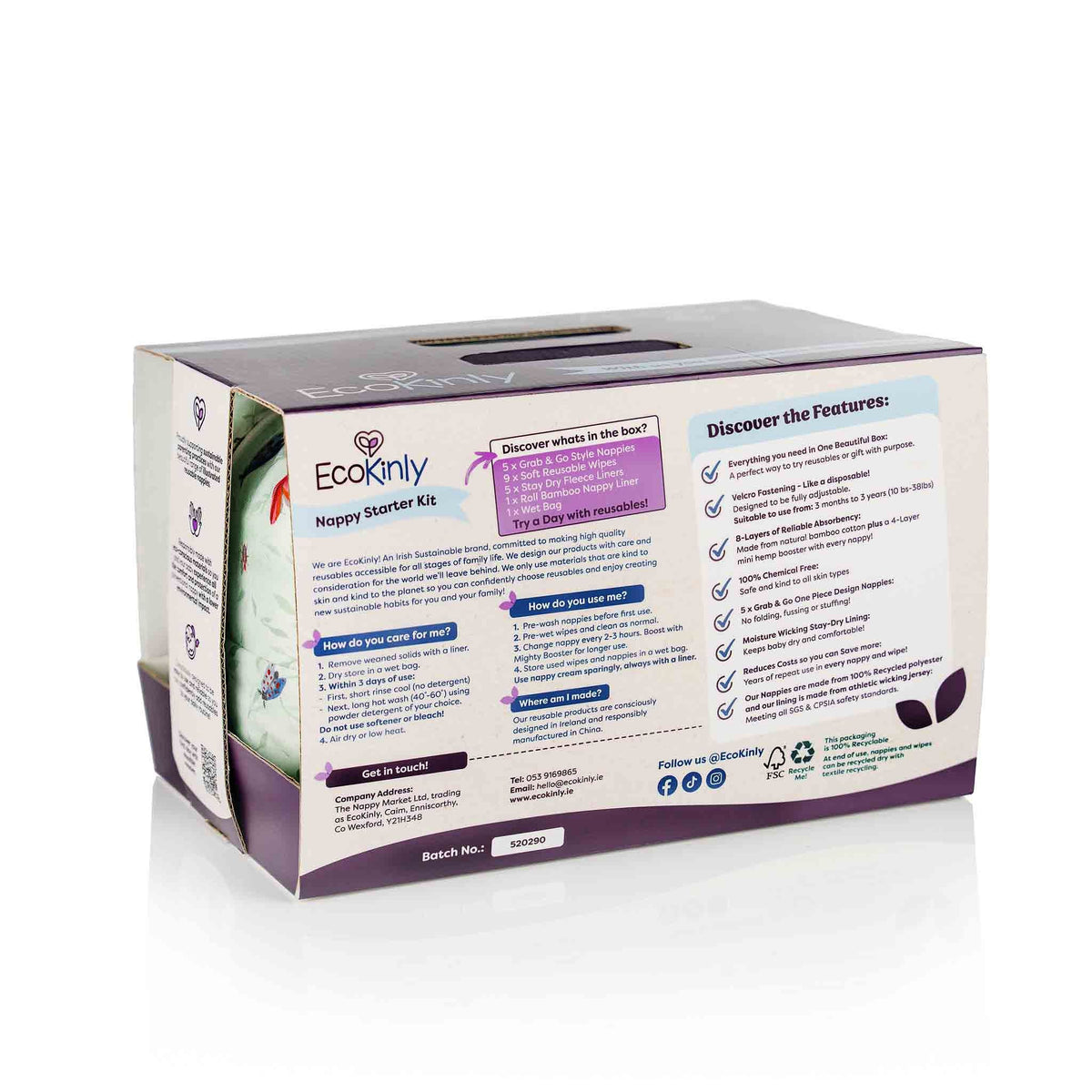 Nappy Starter Kit 3 mths - 3 yrs (10-38lbs)