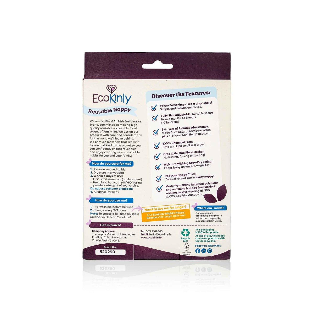 EcoKinly Reusable Nappy - Grab & Go