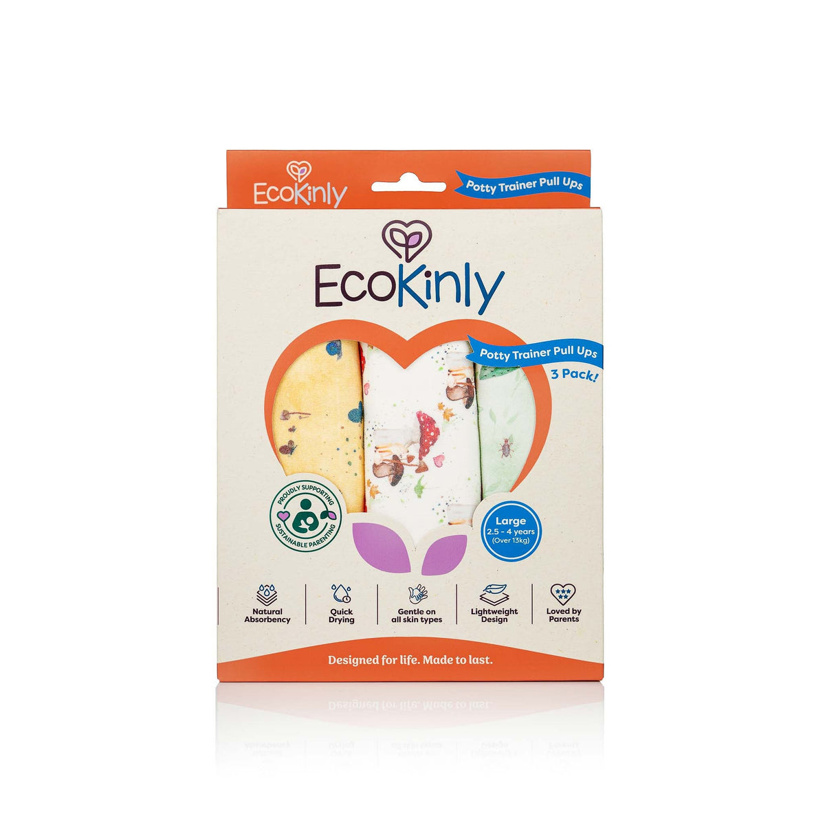 Potty Trainer Pull Up - 3 Pack Organic Cotton