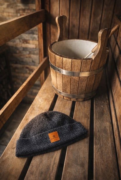 Merino Wool Sauna Hat