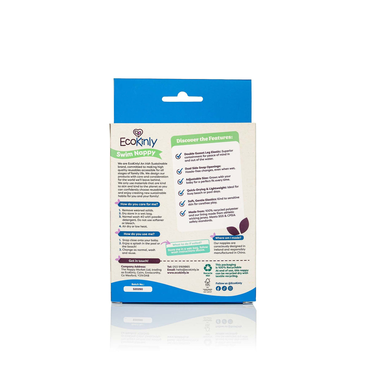 Reusable Swim Nappy - Splash & Dash